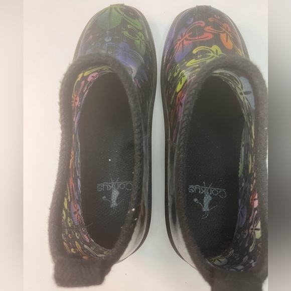 Corkys Stormy Multicolor Fleur-de-lis Ankle Rain boot/Booties - Picture 7 of 7